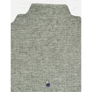 14k Solid White Gold Blue Star Sapphire & Diamond Pendant Necklace 16" #45564